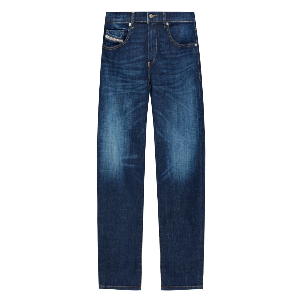 Diesel Blauwe Denim Jeans 5-Pocket Stijl Blue Heren
