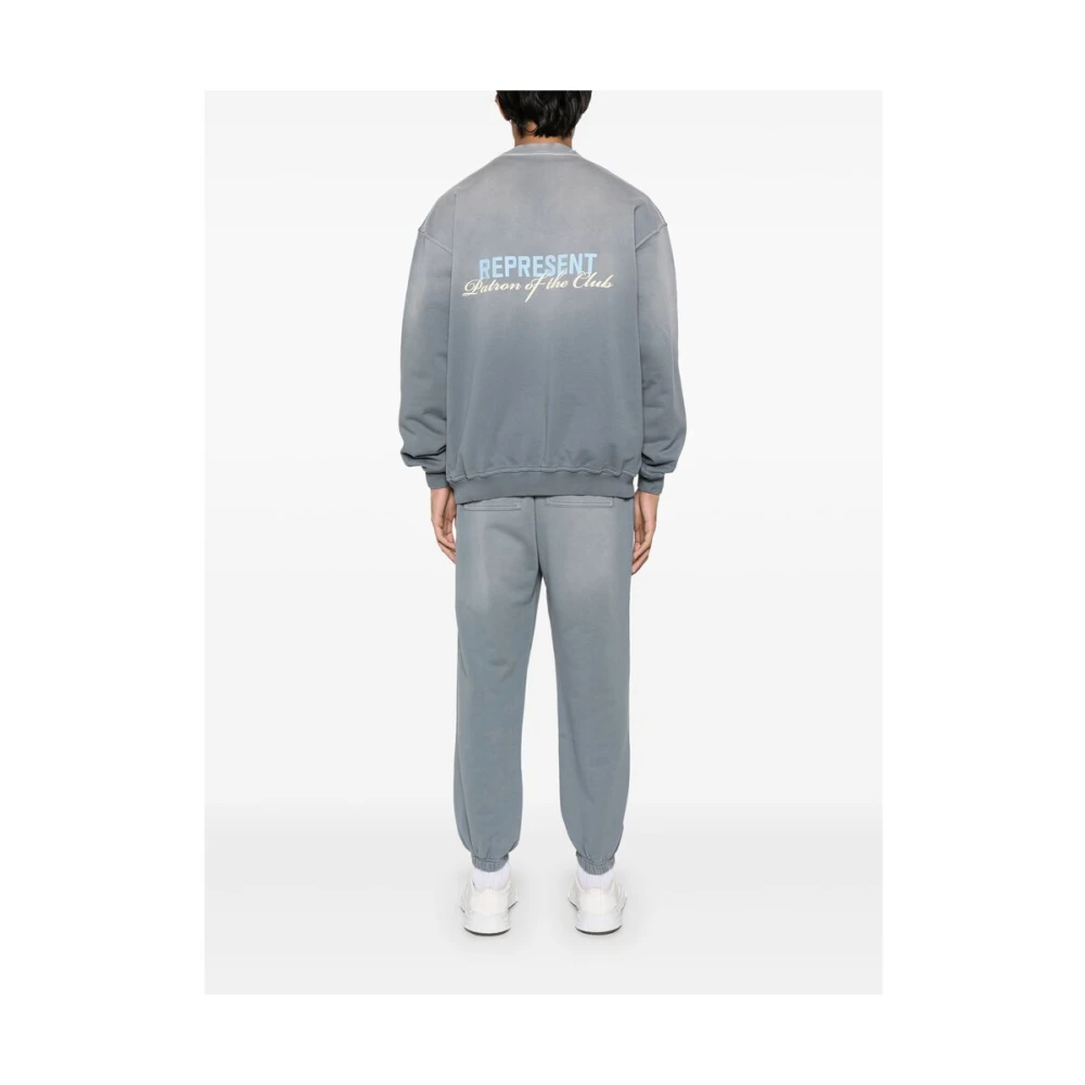 Represent Cool Grey Crew Neck Sweater Gray Heren