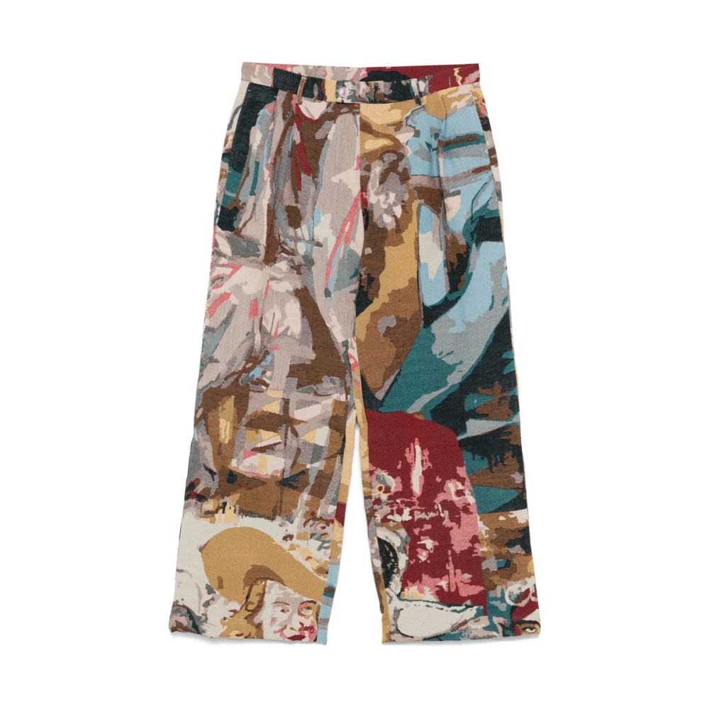 KidSuper Studios Pastelblauwe kinderbroek met plooi Multicolor Heren