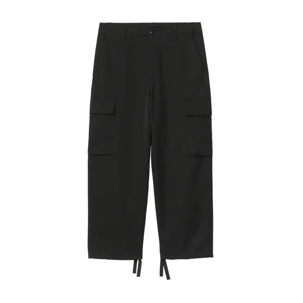 Carhartt Wip Men's Black Straight Trousers, Xs, Kade Cargo Pant