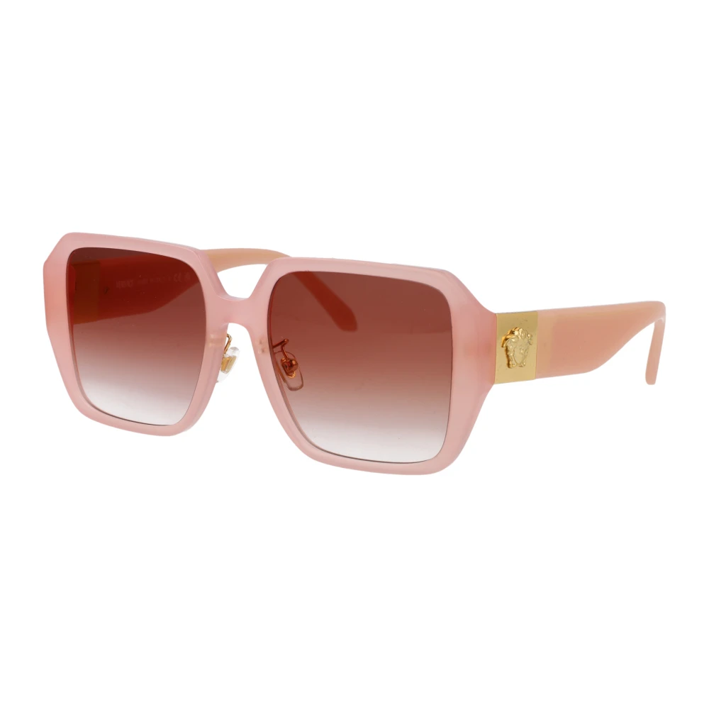 Versace Women's Pink Sunglasses, 56 Mm, Squared Sunglasses