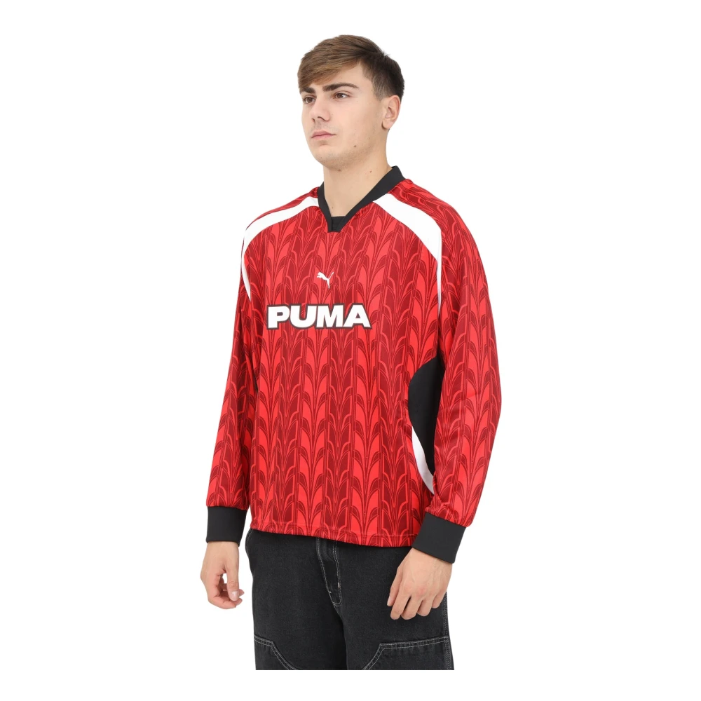 Puma Rood sportief T-shirt met lange mouwen Red Heren