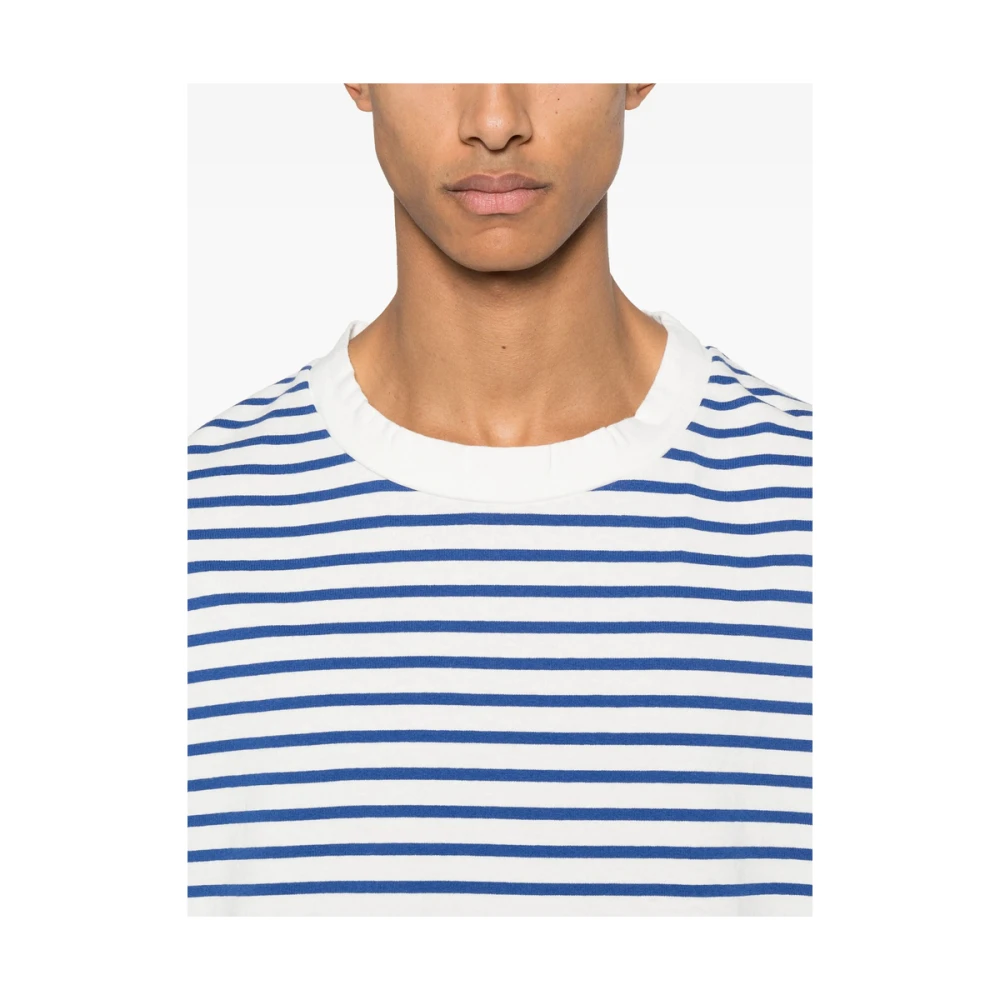 Our Legacy Wit Gestreept T-shirt met Ronde Hals Multicolor Heren