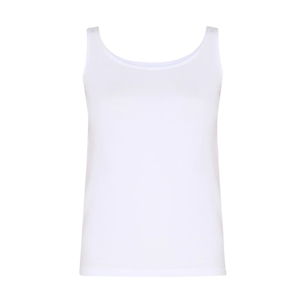 Wolford White Sleeveless Tops, Female, M, Jamaika Top
