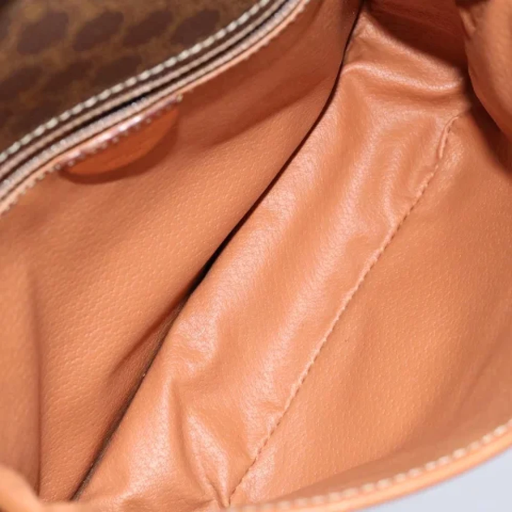 Celine Vintage Pre-owned Canvas shoulder-bags Brown Dames