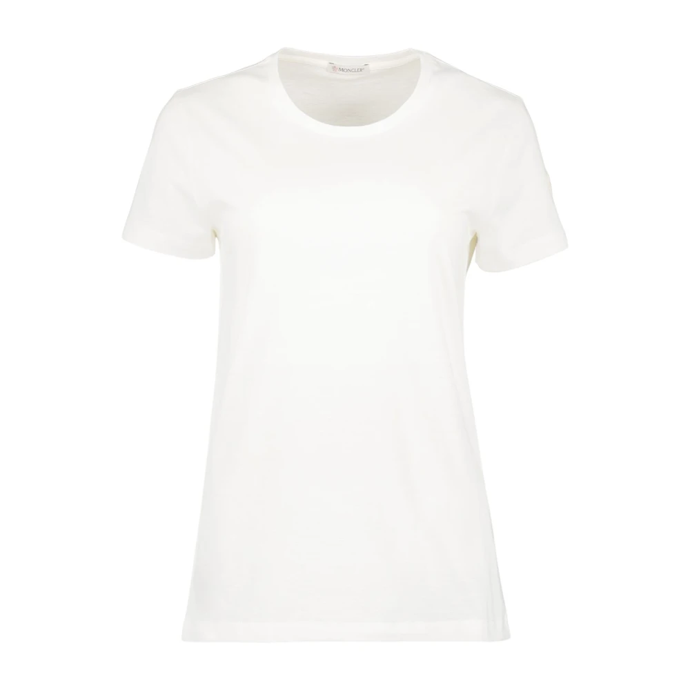 Moncler Logo T-shirt Lente-Zomer 2025 Vrouwen White Dames
