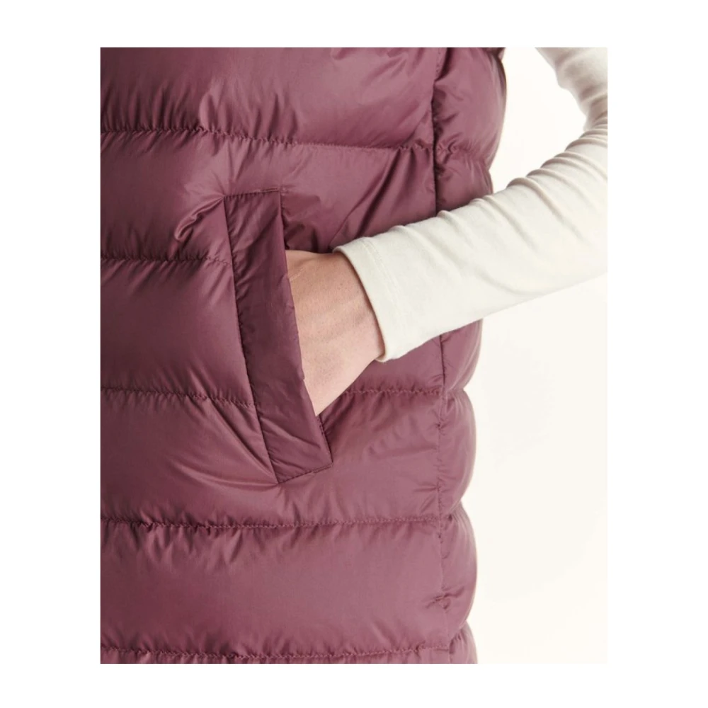 Jott Rode Puffer Vest met capuchon Purple Dames