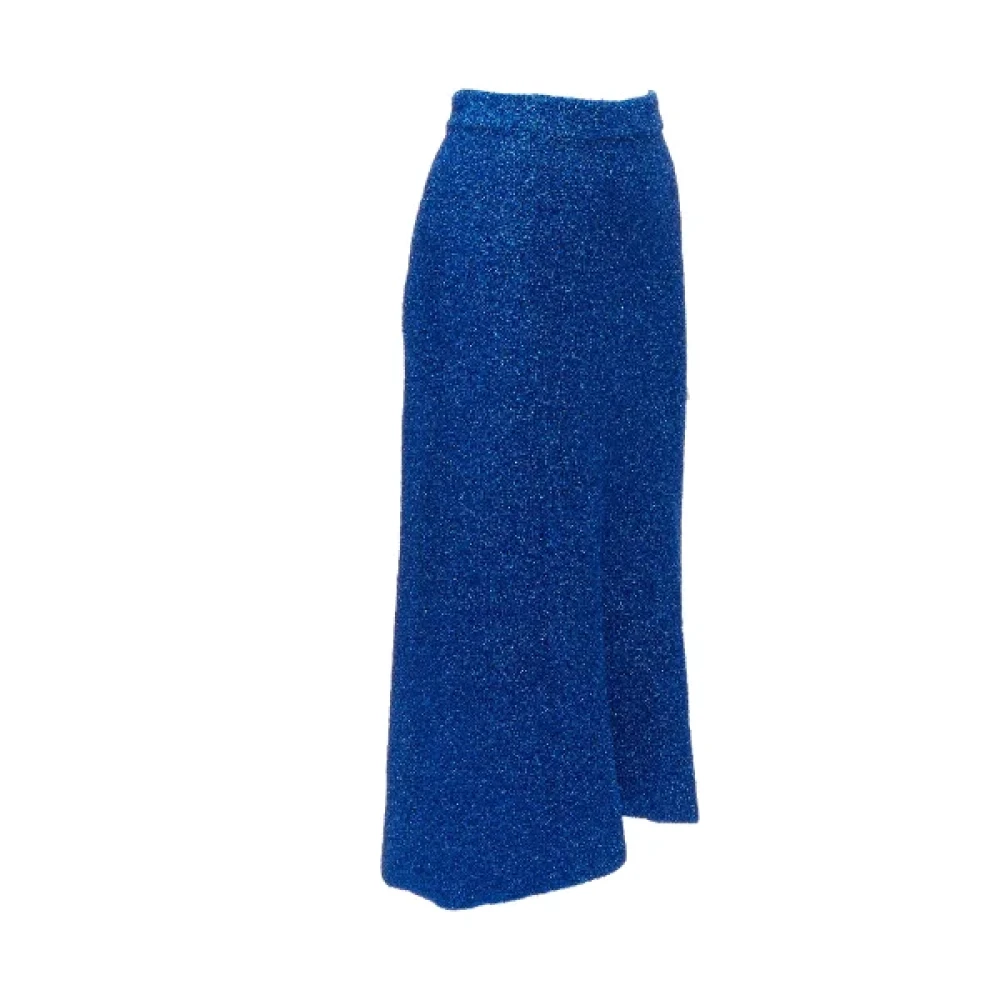 Balenciaga Vintage Pre-owned Polyester bottoms Blue Dames