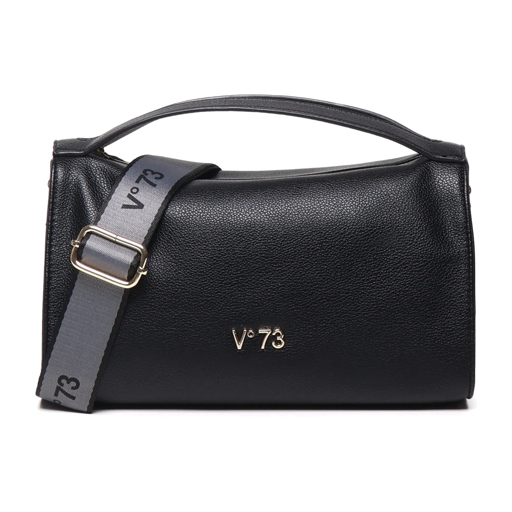 V73 Anne Schoudertas Zwart Ecoleer Flap Black Dames