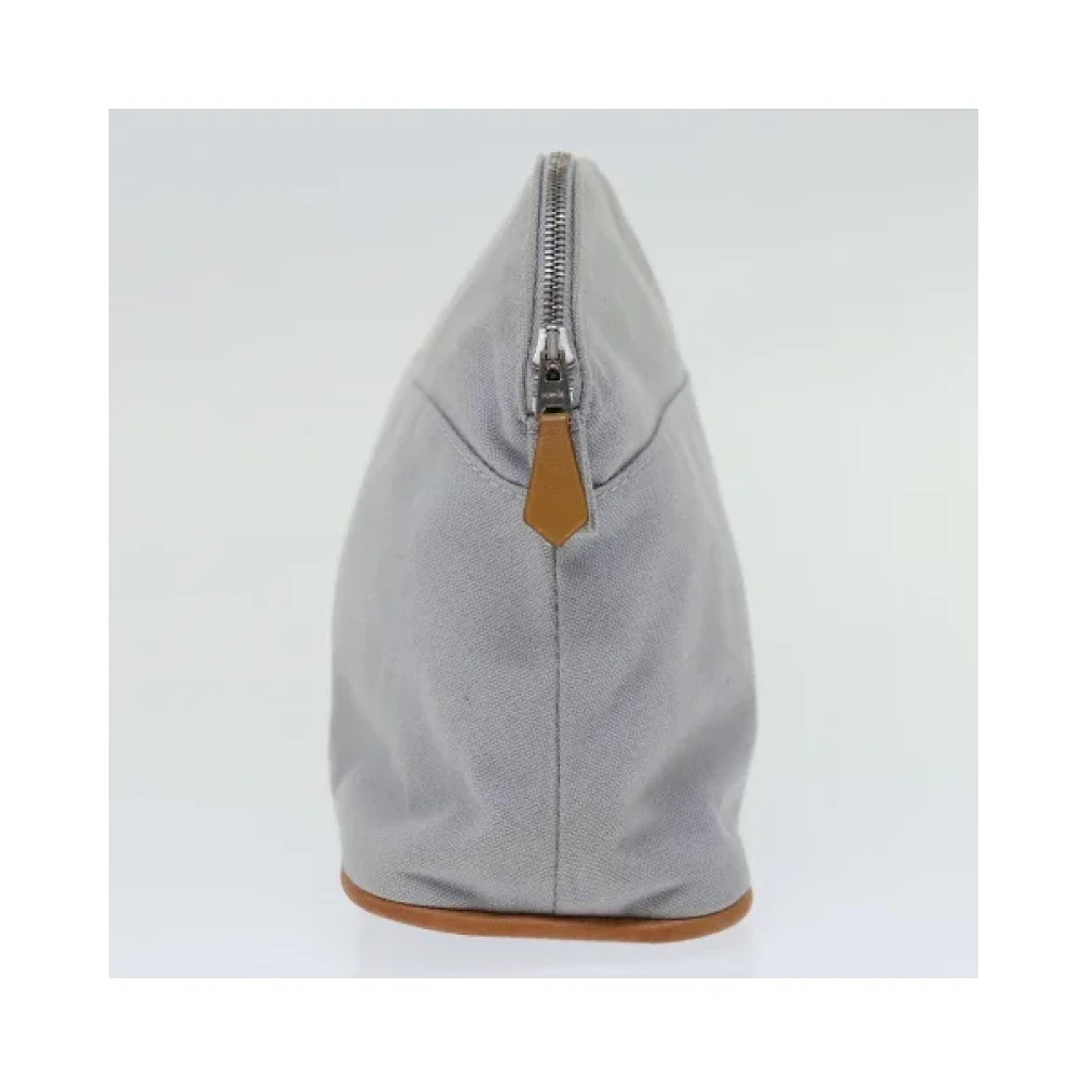 Hermès Vintage Pre-owned Cotton pouches Blue Dames