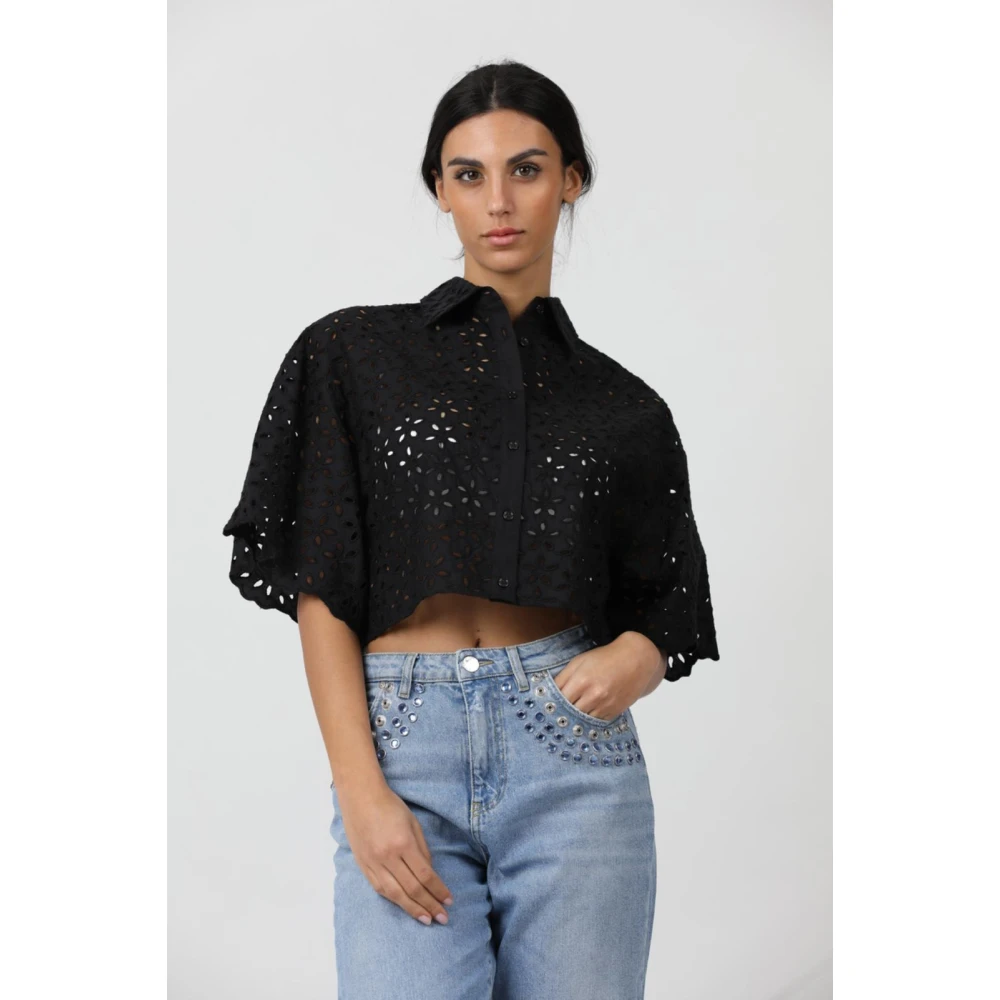pinko Creatief Overhemd Black Dames