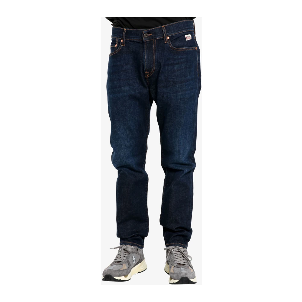 Roy Roger's Denim Wortel Jeans met Salpa Applicatie Blue Heren