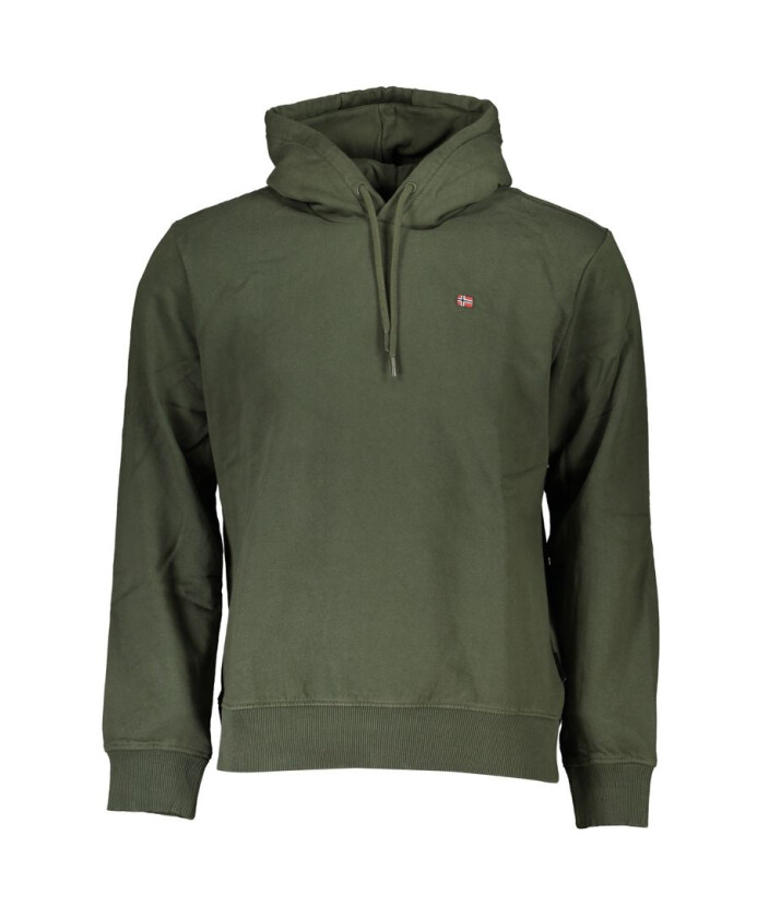 sweat-capuche-en-coton-vert-pour-homme