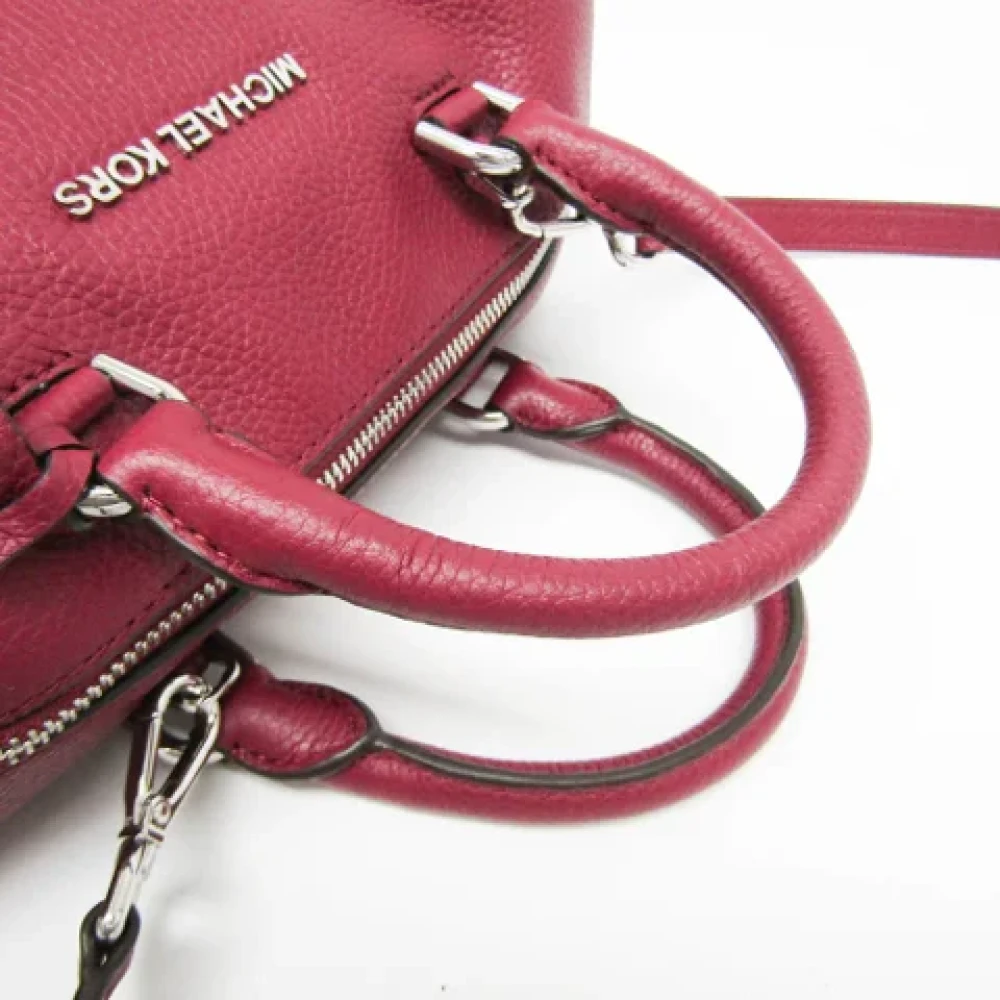 Michael Kors Pre-owned Leather handbags Red Dames
