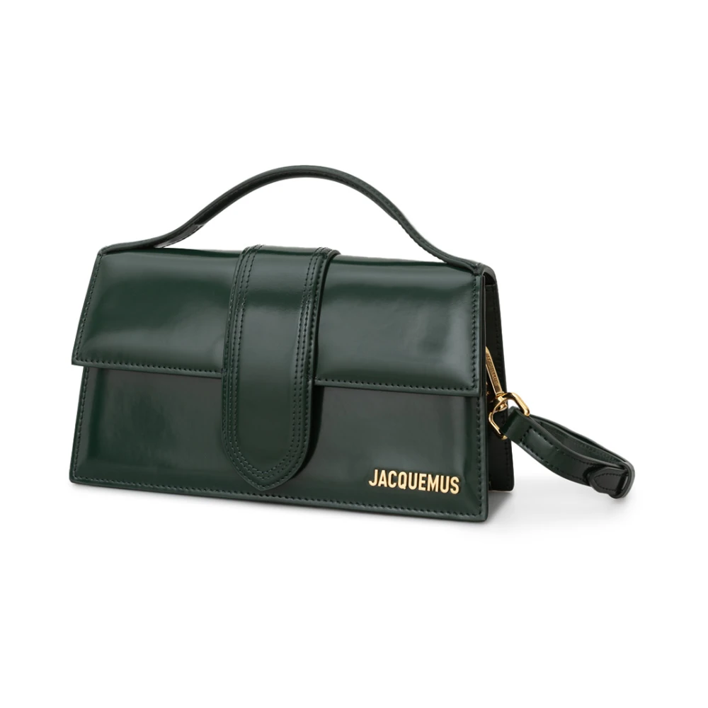 Jacquemus Leren Babytas Green Dames