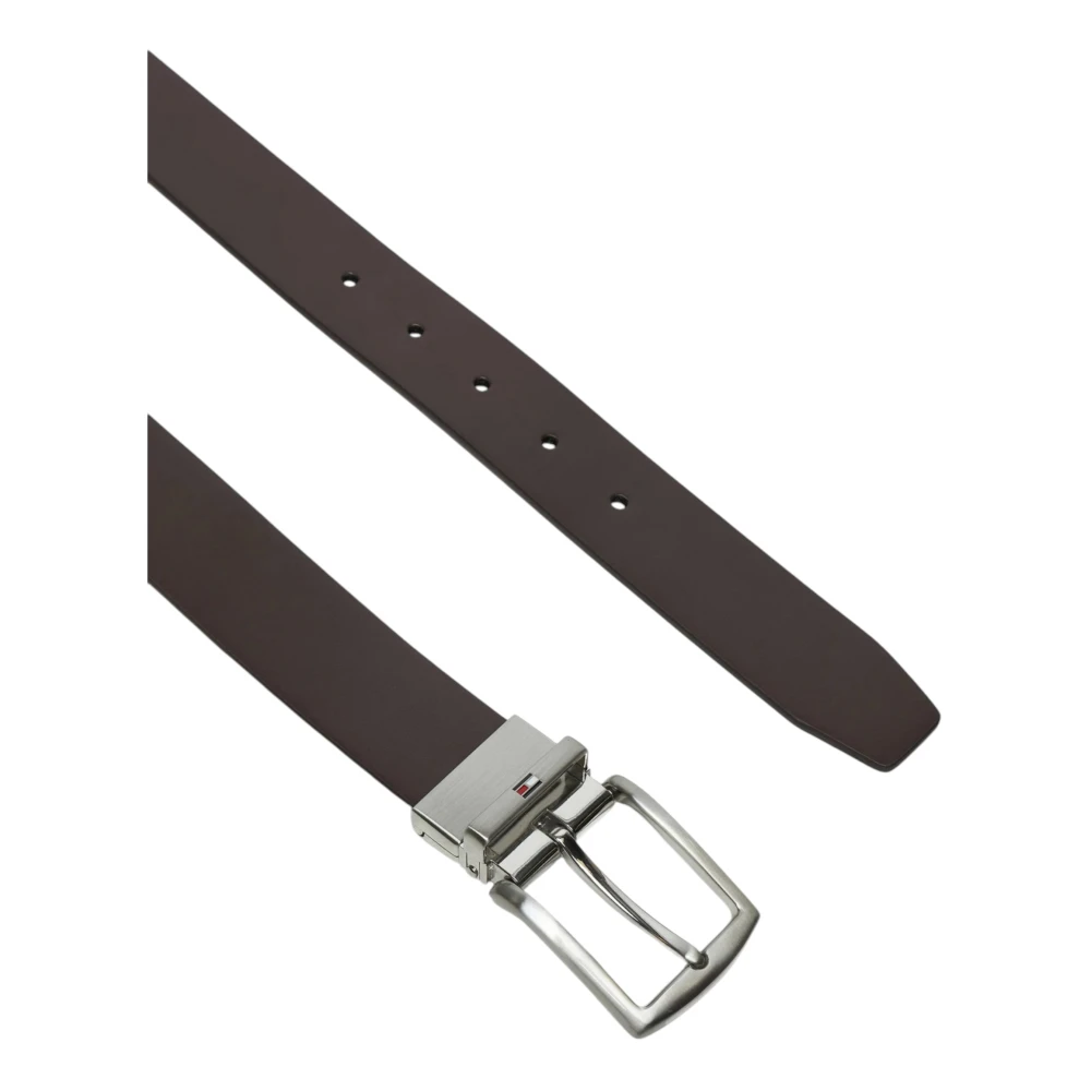 Tommy Hilfiger Leren Heren Lente Zomer Collectie Black Heren