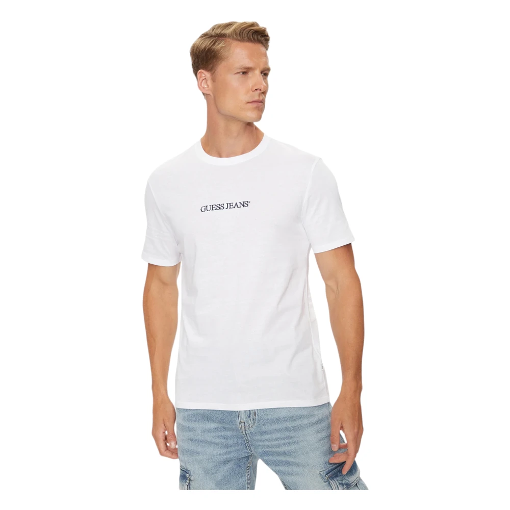 Guess Biologisch katoenen T-shirt White Heren