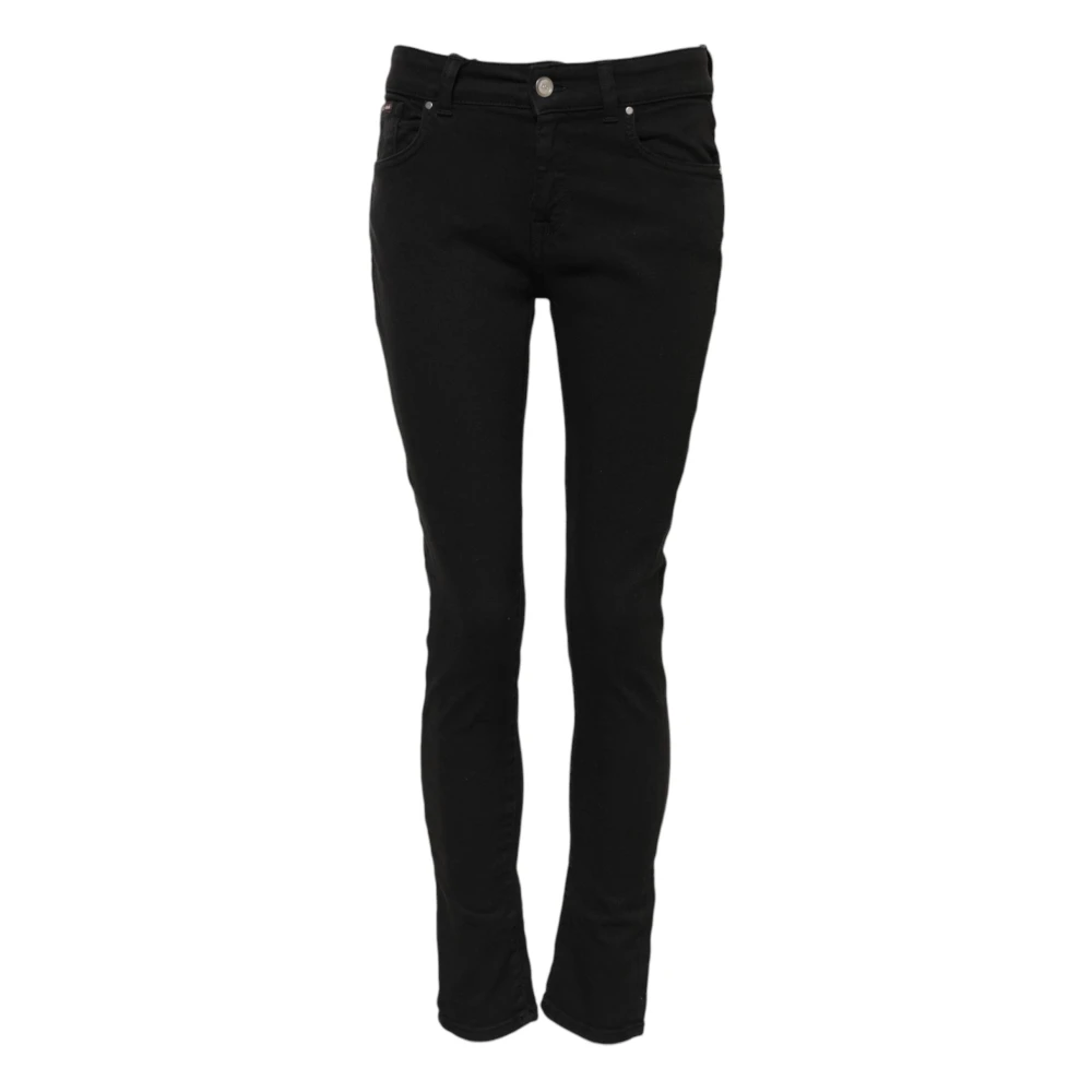 Dolce & Gabbana Women's Black Logo Skinny Denim Jeans - Skinny Fit Jeans - Xs - Jeans