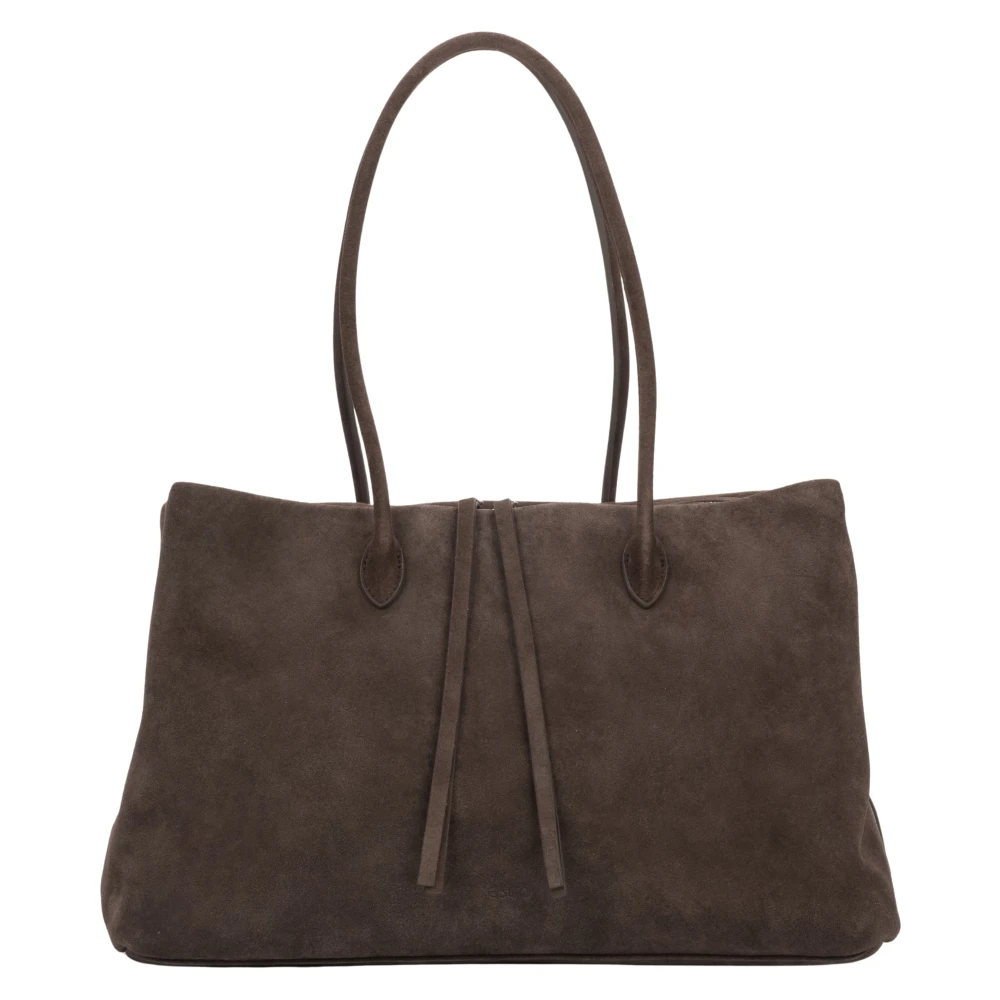 Estro Women's Brown Shopping Bags, One Size, Spacious Tote Bag