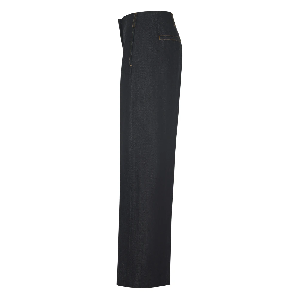 TORY BURCH Princess Seam Denim Jeans Black Dames