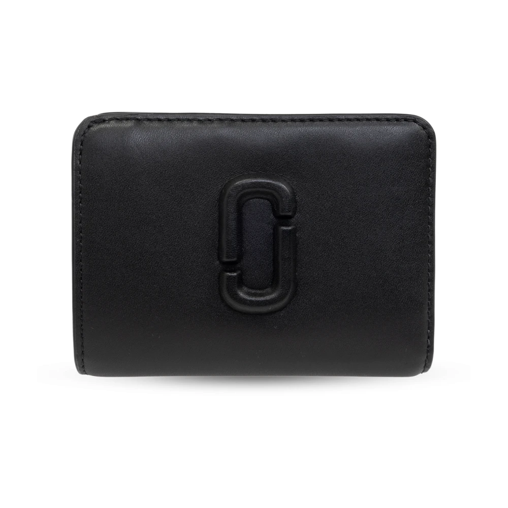 Marc Jacobs Zwarte Mini Compact Portemonnee Black Unisex