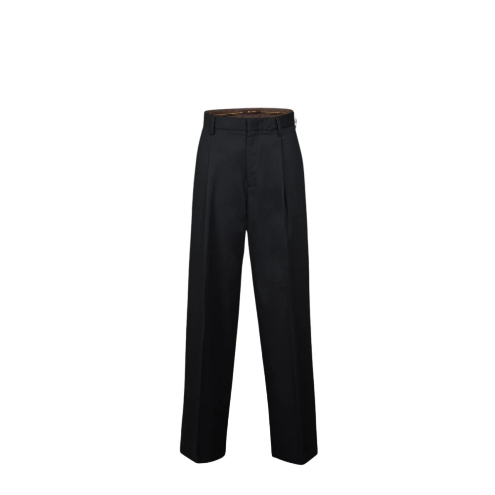Moorer Women's Black Wide Trousers, Xs, Ofilia Wide Trousers