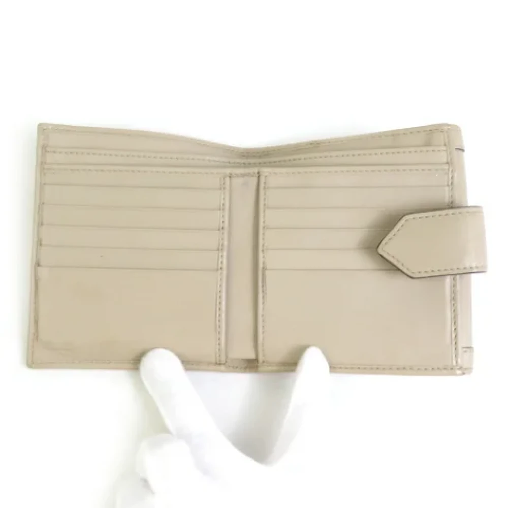 Gucci Vintage Pre-owned Leather wallets Beige Dames