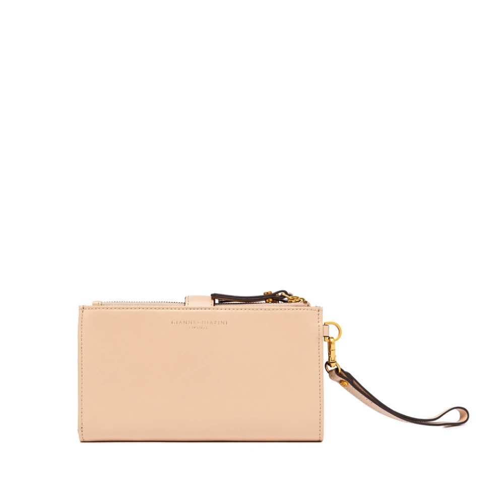 Gianni Chiarini Portemonnees Kalf Beige Dames