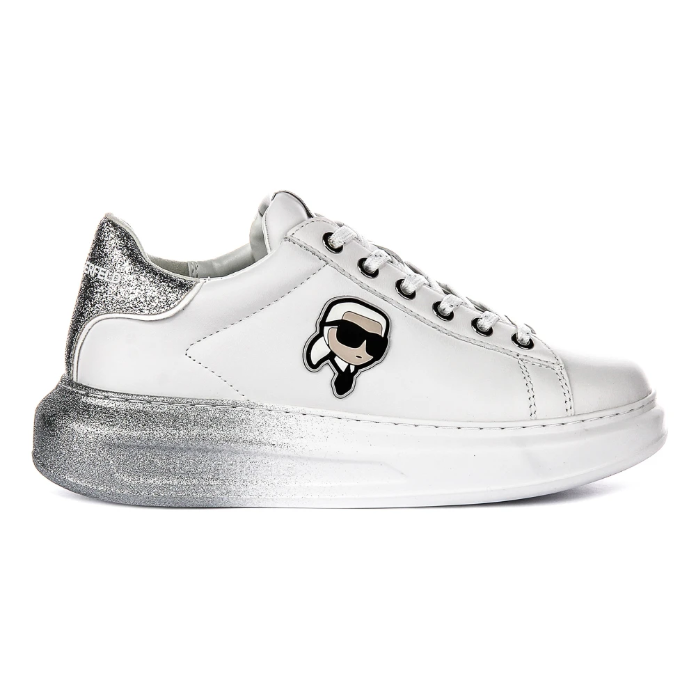 Karl Lagerfeld White Sneakers, Female, 7 Uk, Kapri Ombre Trainers