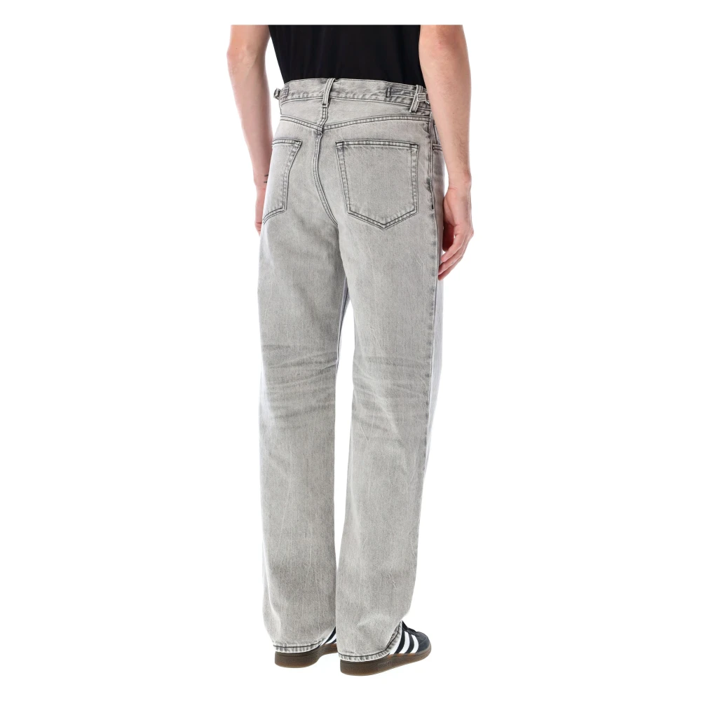 Haikure Logan Wide-Leg Denim Jeans Gray Heren