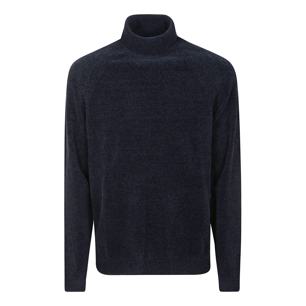 RRD Chenille Turtleneck Gebreide Trui Blue Heren