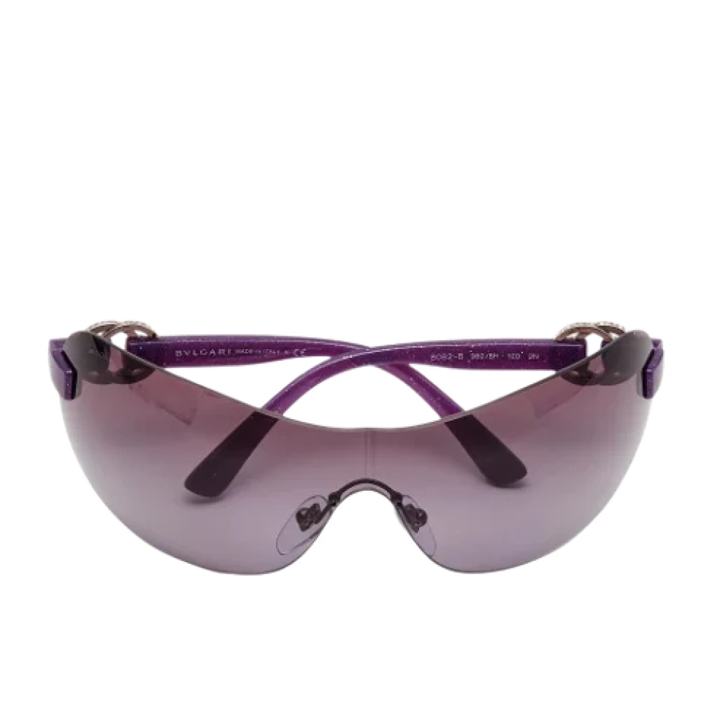 Bvlgari Vintage Pre-owned Acetate sunglasses Purple Dames