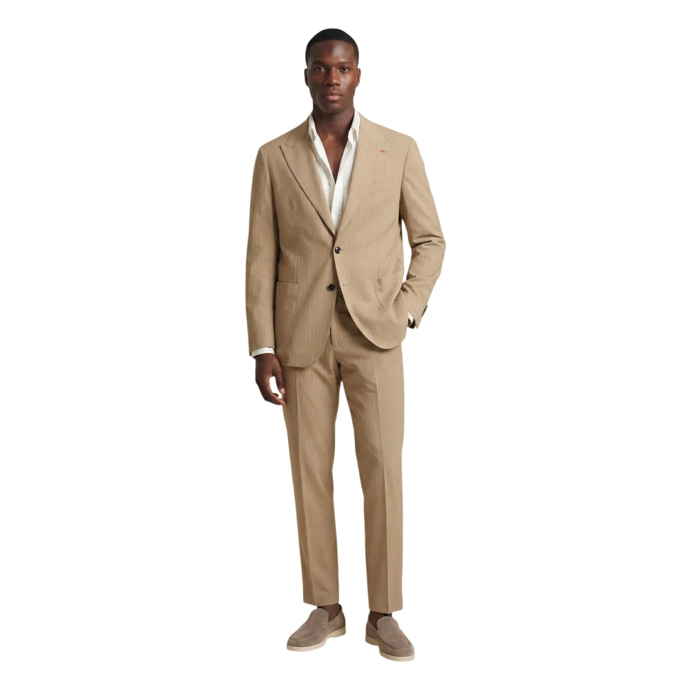 Mulish Men's Beige Abs111r Suit - Single Breasted Suits - 2XL - Suits