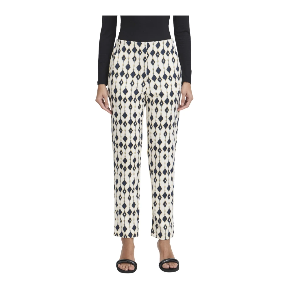 Ichi Hoge Taille Print Broek Eclipse Ikat Multicolor Dames