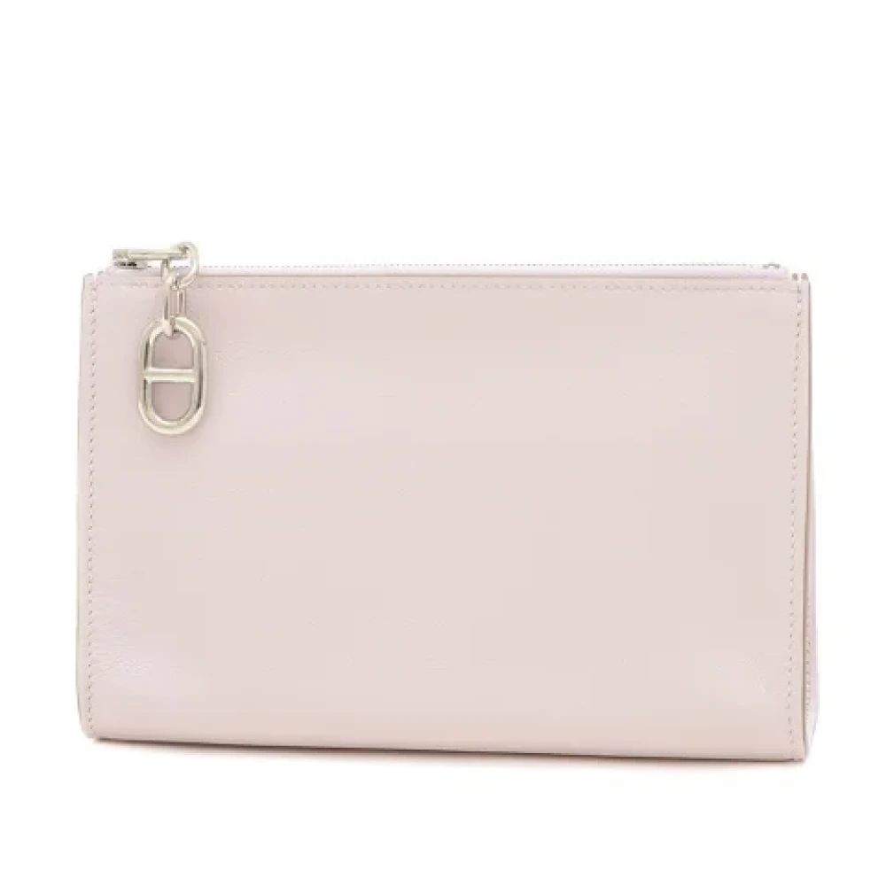Hermès Vintage Pre-owned Leather clutches Pink Dames