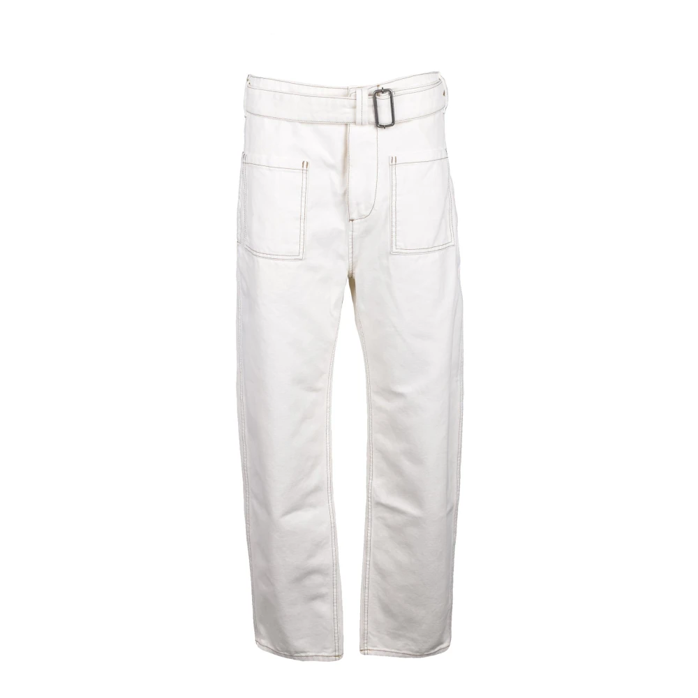 ETRO Katoenen Casual Broek White Dames