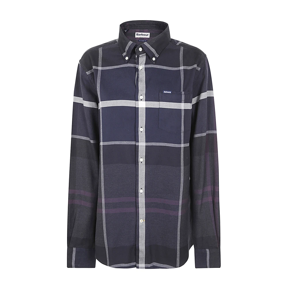 Barbour Op Maat Gemaakt Shirt Zwart Leisteen Black Heren