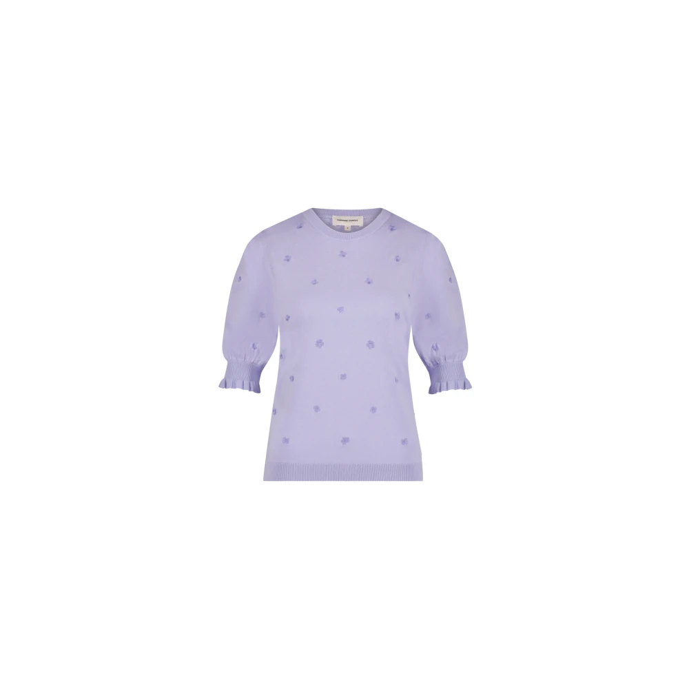 Fabienne Chapot Holly Short Sleeve Pullover Purple Dames
