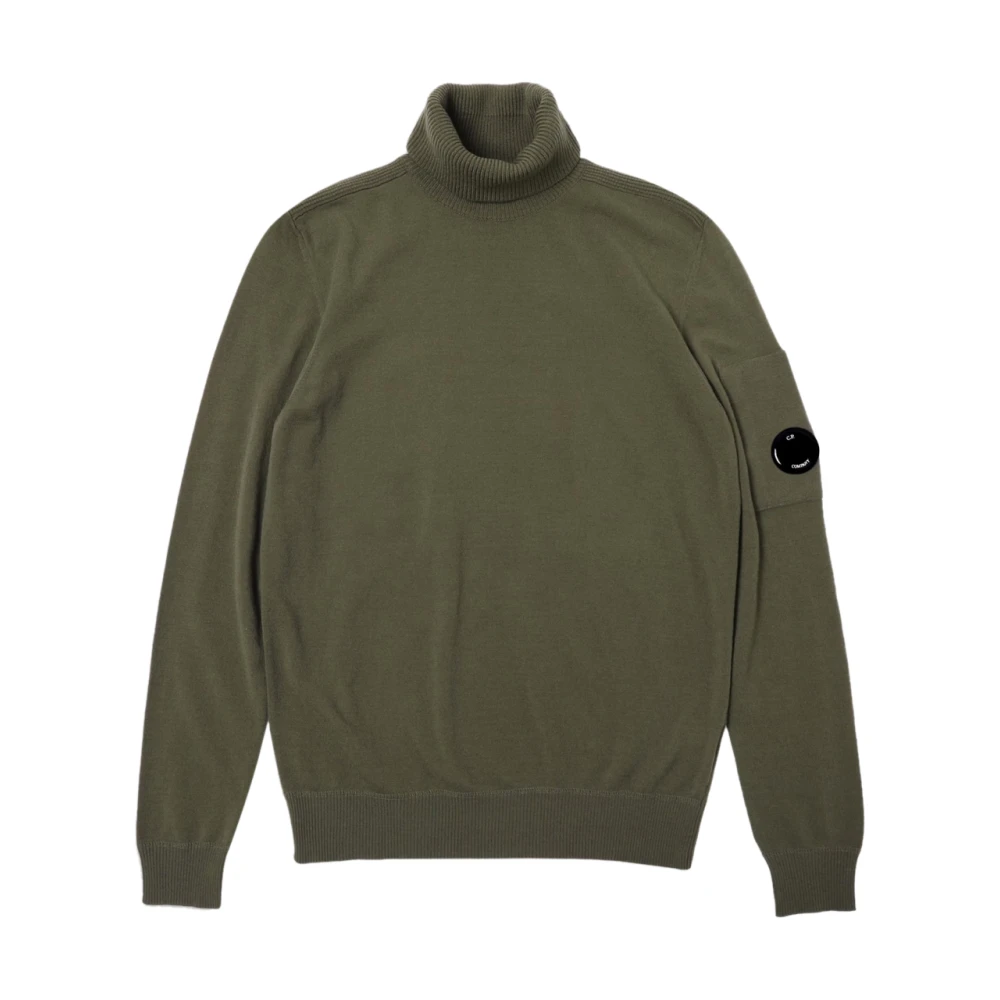 C.P. Company Steen Grijs Logo Patch Sweater Gray Heren