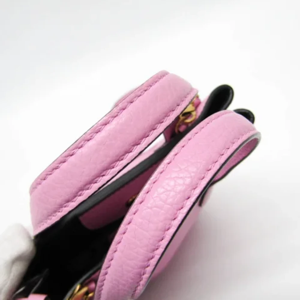Salvatore Ferragamo Pre-owned Leather shoulder-bags Pink Dames