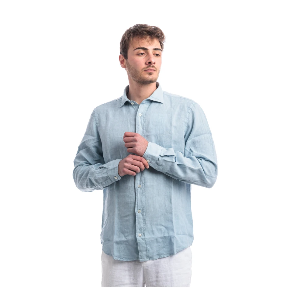 Roy Roger's Riviera Shirt Pierce Blue Heren