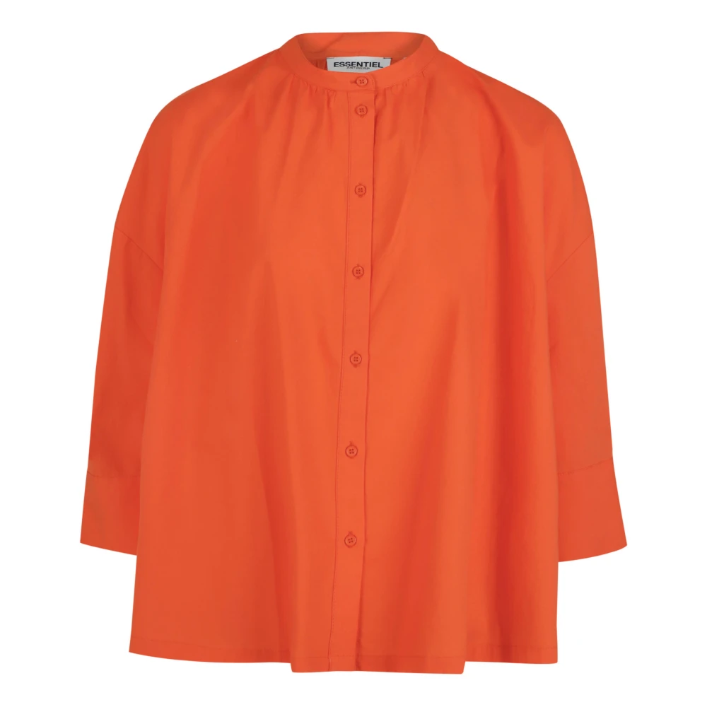 Essentiel Antwerp blouses February puff sleeve shirt Orange Dames