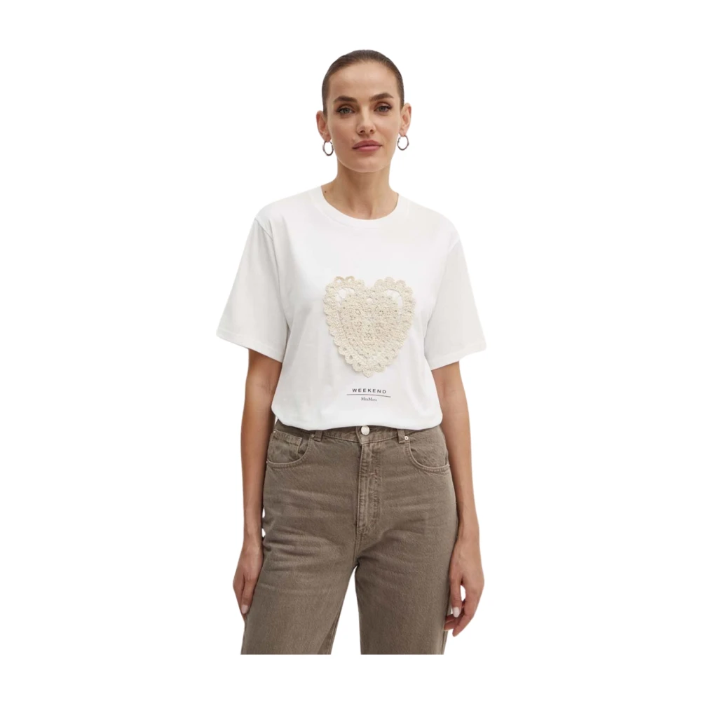 Max Mara Stijlvol T-shirt voor mannen White Dames