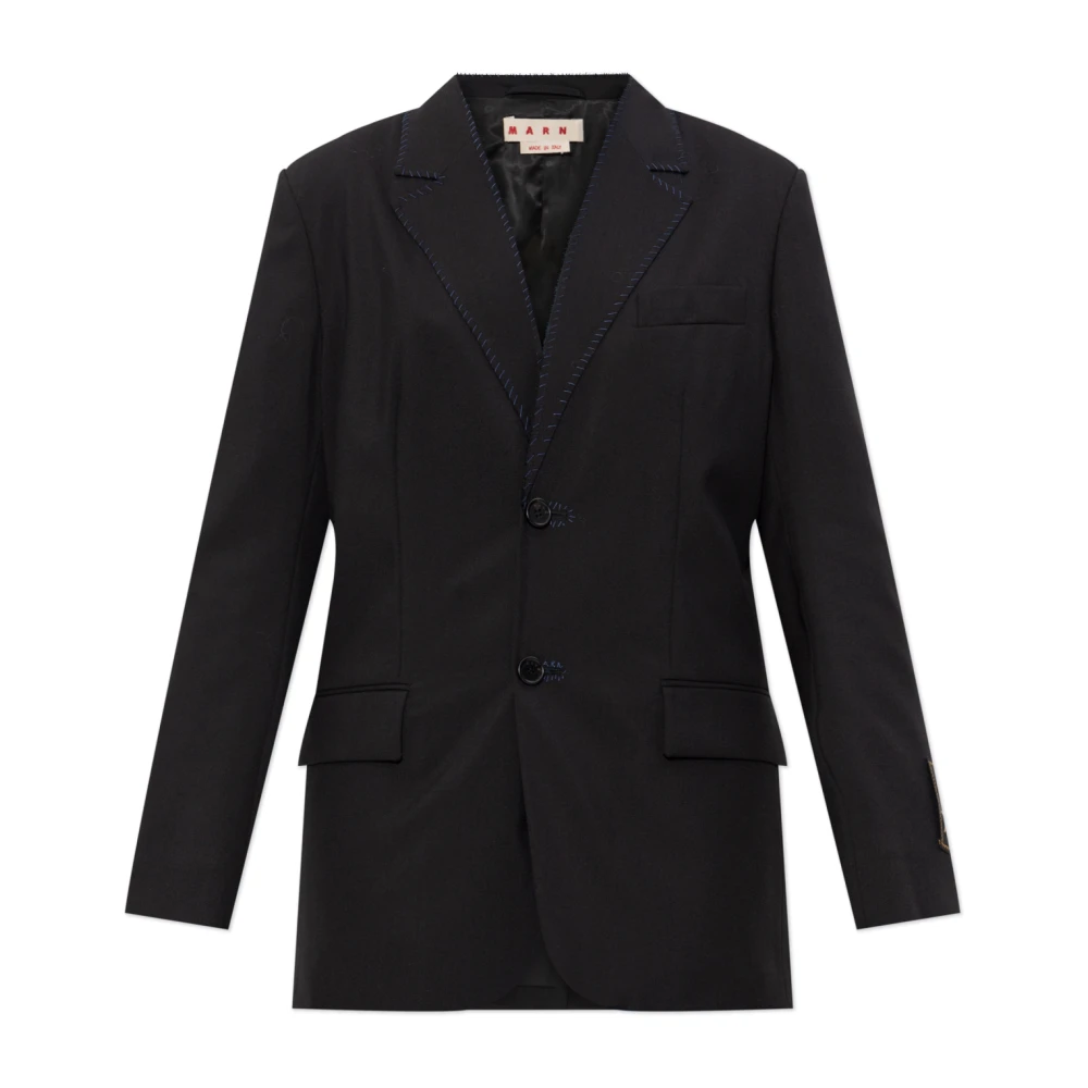 Marni Donna Nero Giacche, M, New,