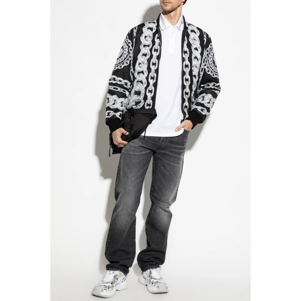 Versace Straight-leg jeans Gray Heren