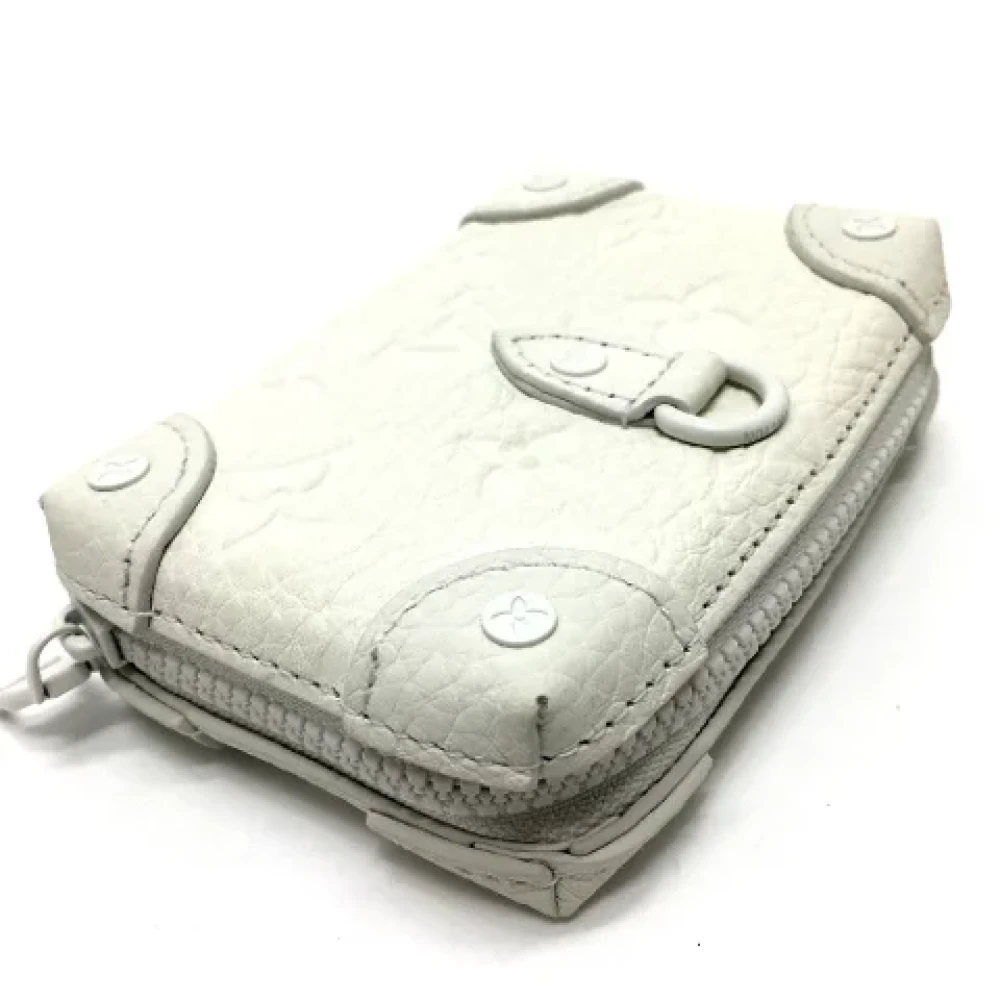 Louis Vuitton Vintage Pre-owned Leather wallets White Dames