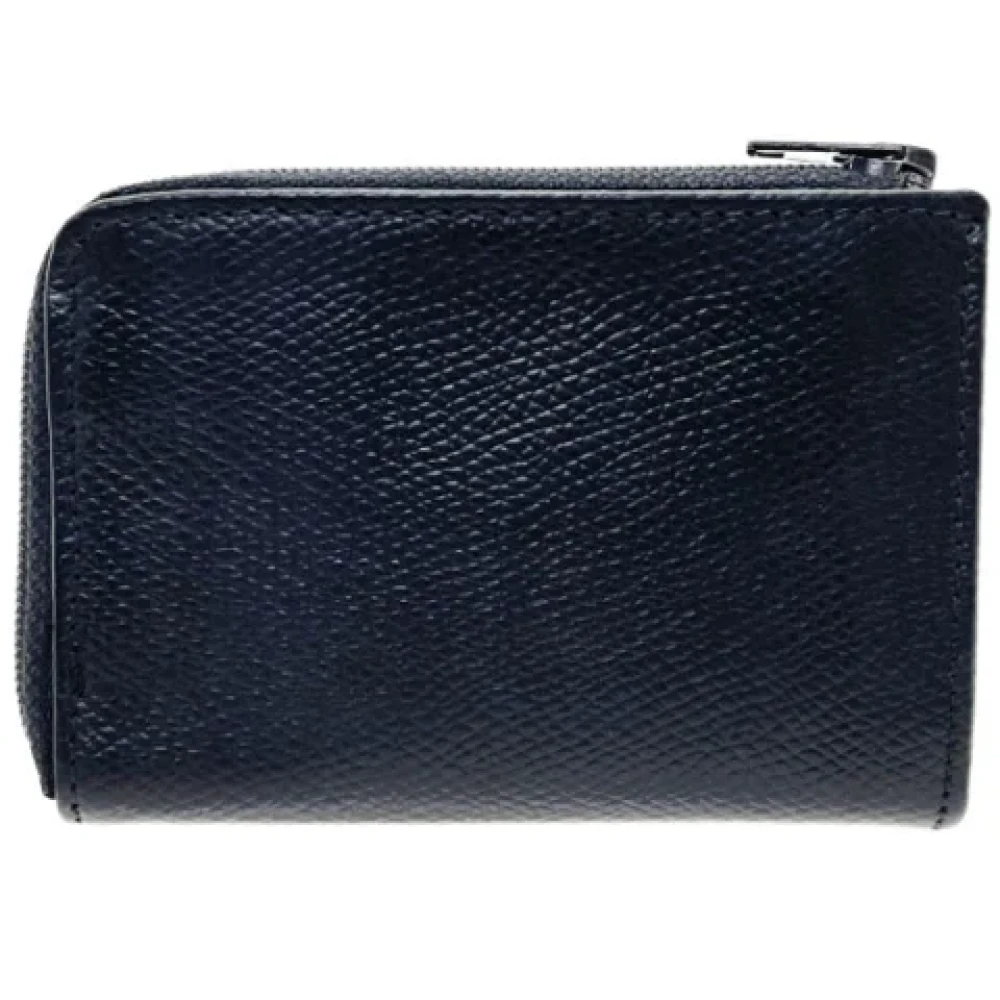 Dior Vintage Pre-owned Leather wallets Black Dames