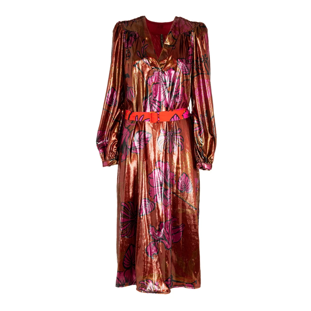 Manila Grace Rode Jurk Damesmode Multicolor Dames
