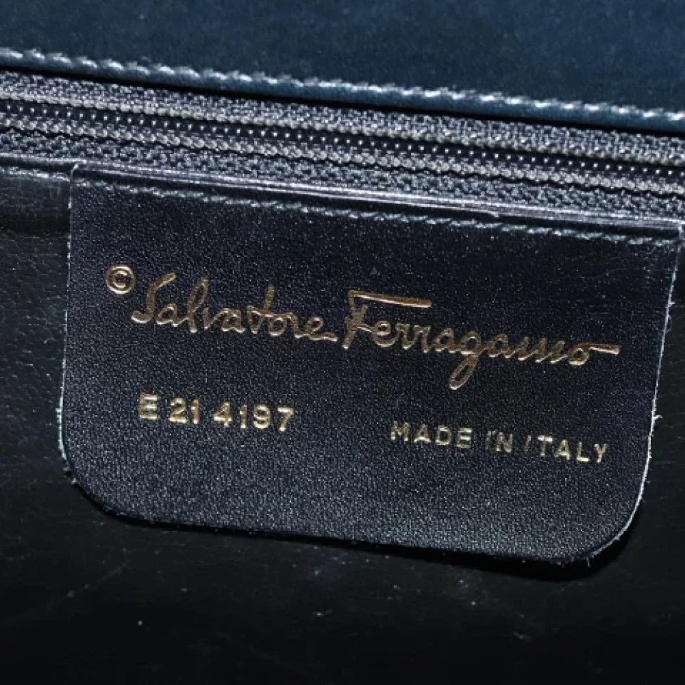 Salvatore Ferragamo Pre-owned Leather handbags Blue Dames