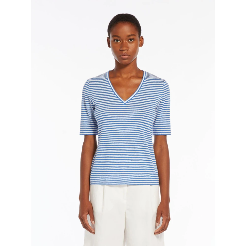 Max Mara Weekend T-Shirts Blue Dames